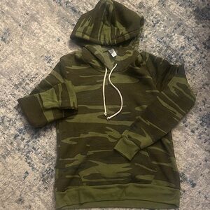Alternative  Green Camouflage Hoodie Sweater
